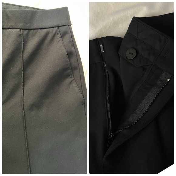 Vince. Pintuck Tapered Trouser black size 6 - Picture 8 of 11